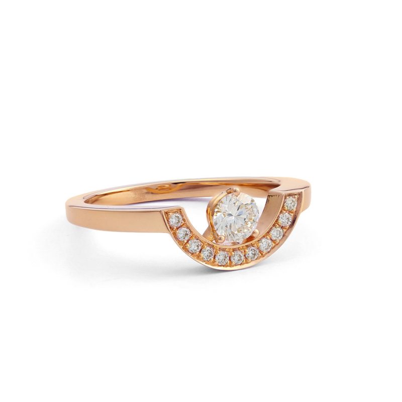 Bague_Intrepide_petit_arc_0.25ct_pavee_-_Or_rose_18k_-_diamant_ethique_-_Loyale_Paris
