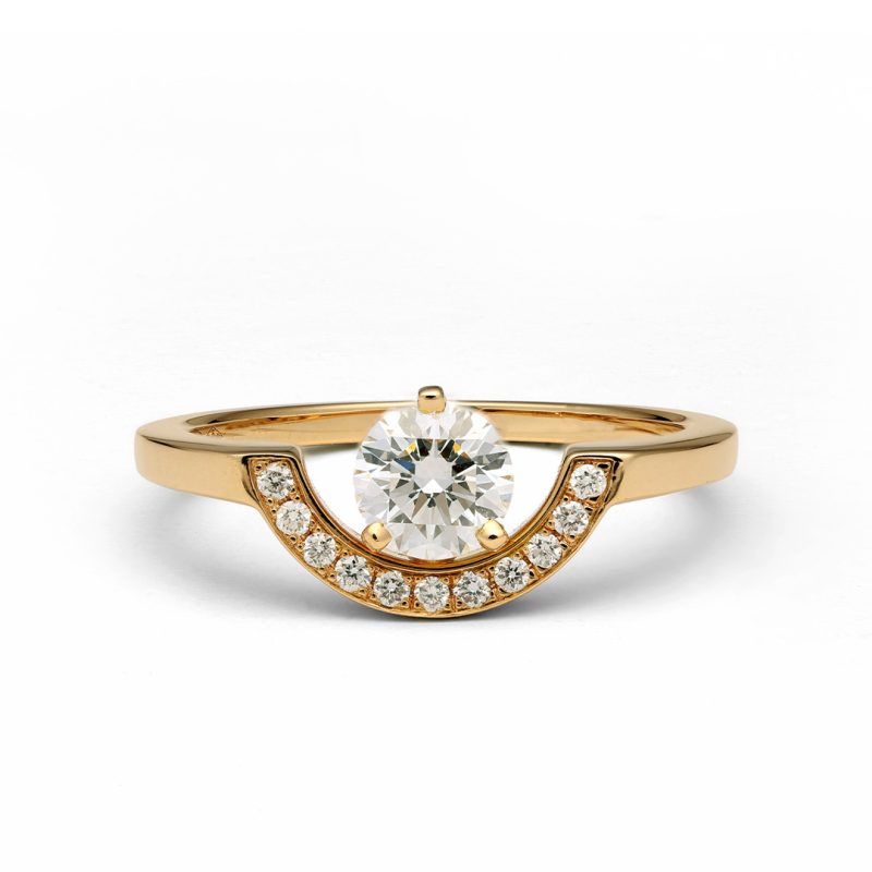 Bague_Intrepide_petit_arc_0.5ct_pavee_-_Or_jaune_18k_-_diamant_ethique_-_Loyale_Paris