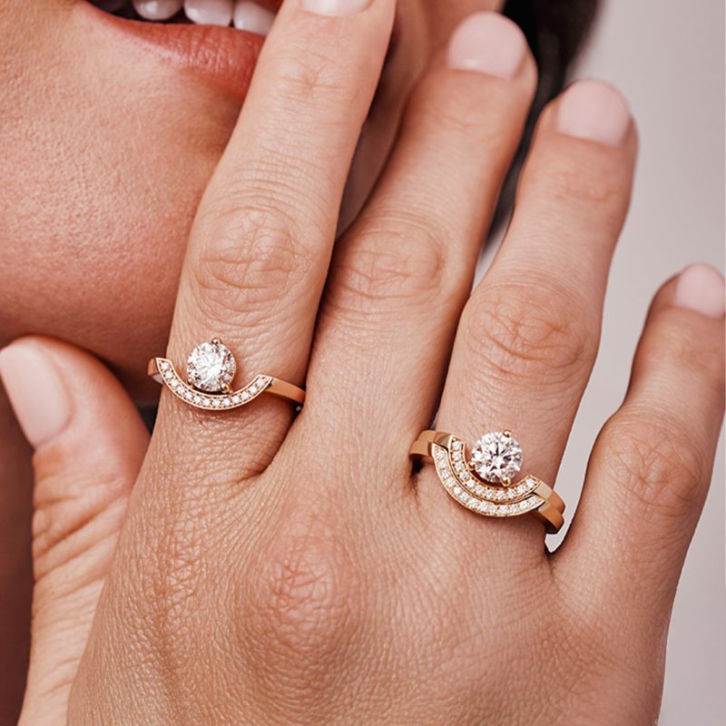 Bague_Intrepide_petit_arc_1ct_pavee_-_Or_rose_18k_-_diamant_ethique_-_Loyale_Paris