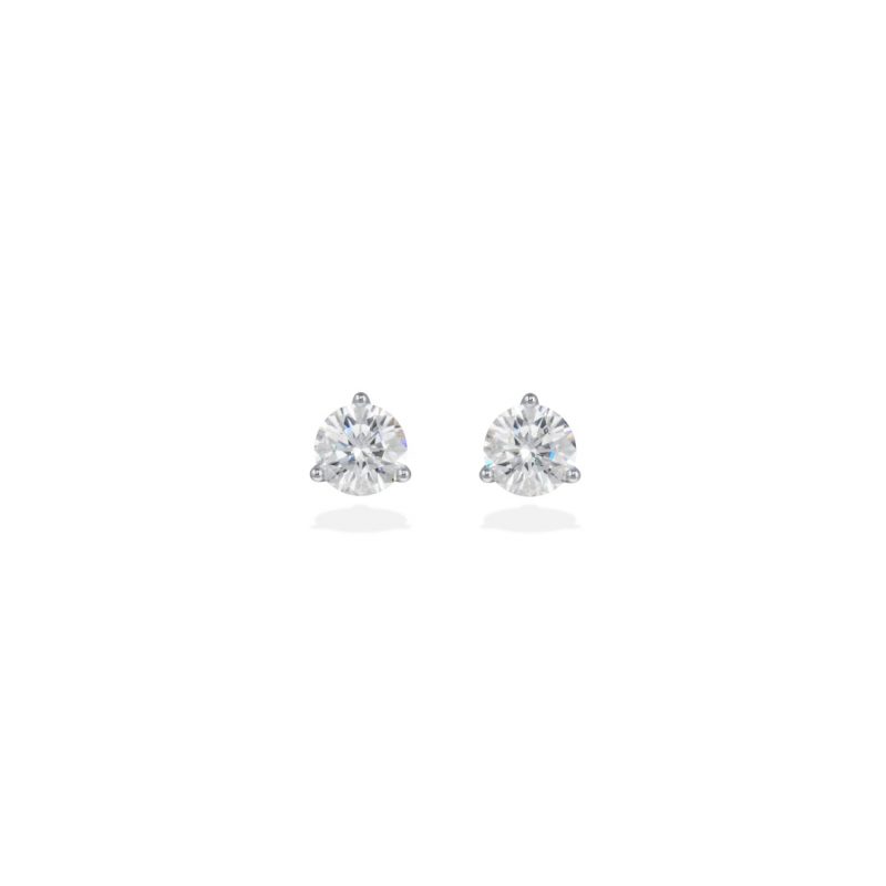 Earrings Pure 025ct x2 - 18k white gold lab grown diamond Loyale Paris