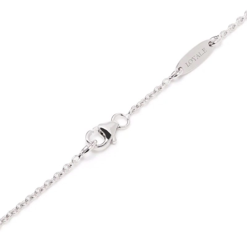 Necklace Pure 05ct - 18k white gold lab grown diamond Loyale Paris 4