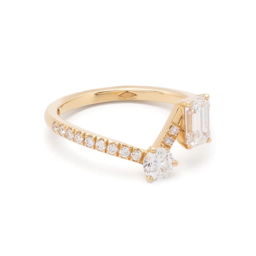 Ring Toi+Moi 0.25ct 0.6ct pavée - 18k yellow gold 1