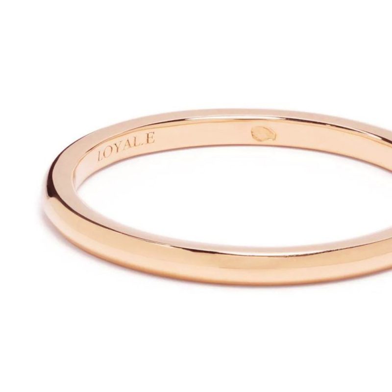 Union ring Absolu.e Signature 2mm - 18k rose gold 3