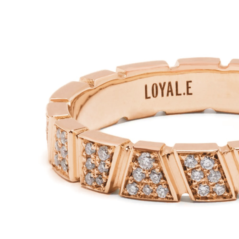 18k recycled rose gold lab grown diamonds loyale paris fine jewelry 3