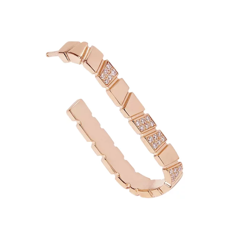 Earrings-Ride-Love-semi-pavees-Medium-18k-rose-gold