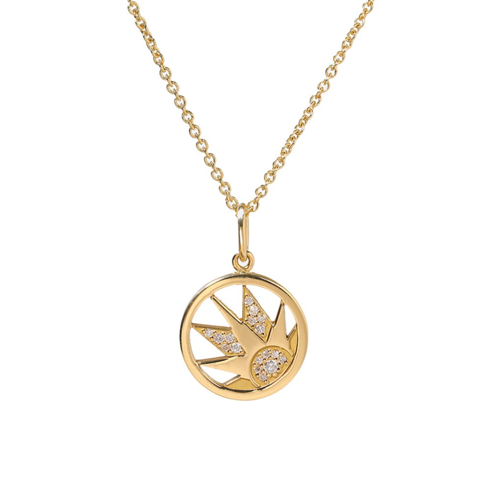 Joaillerie éthique éco-responsable made in France collier fait à la main en or recyclé et diamant de laboratoire 