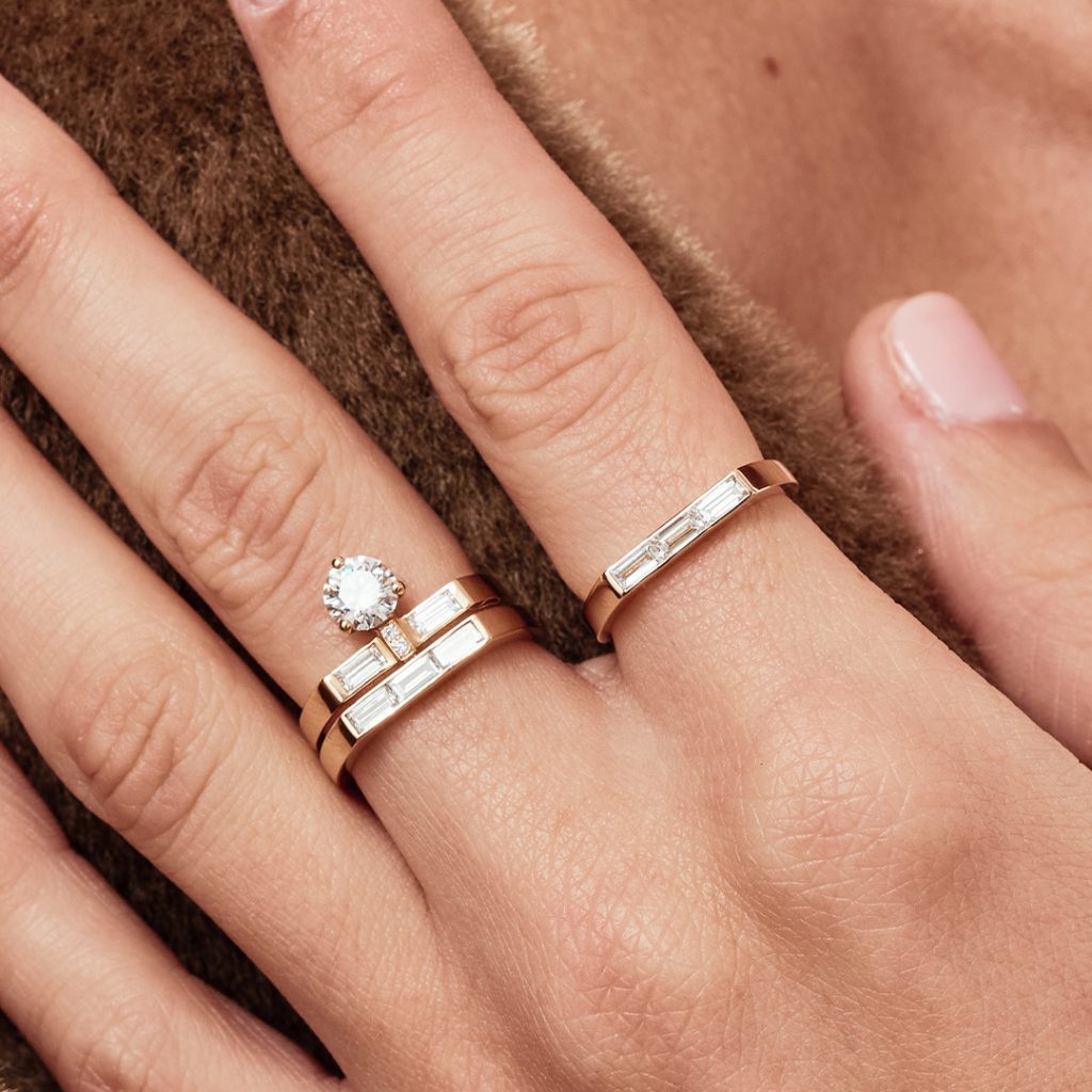 Solitaire_Uraeus_0.7ct_pave_baguette_-_Or_jaune_18k_-_diamant_ethique_-_Loyale_Paris_-_6